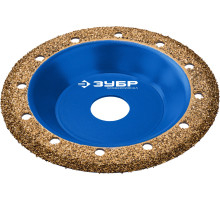 ЗУБР №1 мелкое зерно, 125 мм, ВК8, наклонная обдирочно-шлифовальная чашка, Профессионал (33435-1)