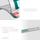 KRAFTOOL KRAFT-LINE, 2.0 м, усиленная алюминиевая линейка со стальной направляющей (34275-200) купить  в Сочи