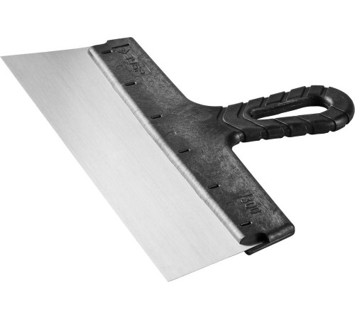 ЗУБР 300 мм, пластиковая ручка, стальной фасадный шпатель (10052-30) купить  в Сочи