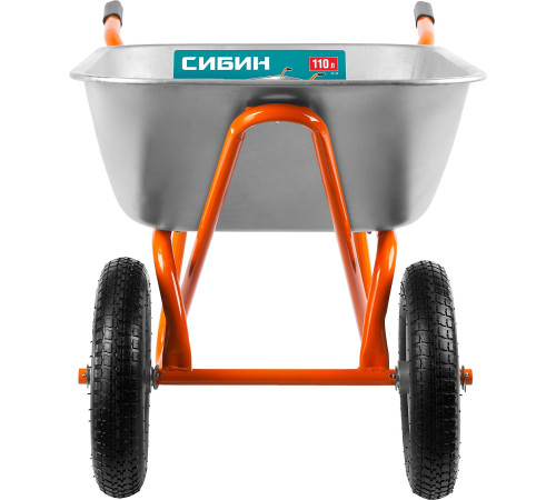 СИБИН СТ-22, 110 л, 200 кг, двухколесная, пневматические колеса, строительная тачка (39905) купить  в Сочи СИБИН СТ-22, 110 л, 200 кг, двухколесная, пневматические колеса, строительная тачка (39905) купить  в Сочи