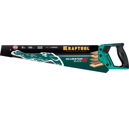 KRAFTOOL Alligator Black 11, 500 мм, ножовка для точного реза (15205-50) купить в Сочи KRAFTOOL Alligator Black 11, 500 мм, ножовка для точного реза (15205-50) купить в Сочи