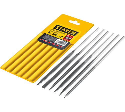 STAYER 6 шт, 140 мм, в чехле, набор надфилей (16013-H6) купить  в Сочи