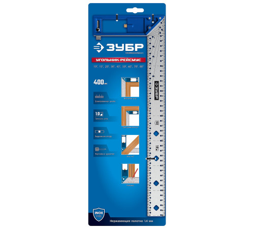 ЗУБР 400 мм, рейсмус-угольник разметочный, ПРОФЕССИОНАЛ (34400-40) купить  в Сочи
