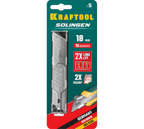 KRAFTOOL 18 мм, 5 шт, сегментированные лезвия (09606-18-S5) купить в Сочи KRAFTOOL 18 мм, 5 шт, сегментированные лезвия (09606-18-S5) купить в Сочи