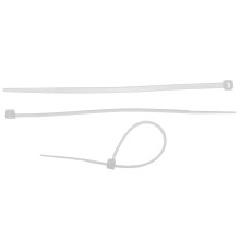 ЗУБР КС-Б2, 2.5 x 150 мм, нейлон РА66, 50 шт, белые, кабельные стяжки, Профессионал (4-309017-25-150)