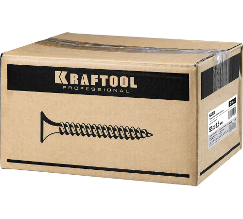 KRAFTOOL СГД, 55 х 3.5 мм, фосфатированное покрытие, 2700 шт, саморез гипсокартон-дерево (3005-55) купить  в Сочи