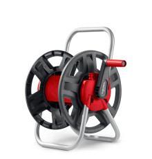 GRINDA HRM-45, для шлангов 45м x 1/2″ и 15м х 3/4″, стальные опоры, пластиковый барабан, катушка для шлангов (8-428405)