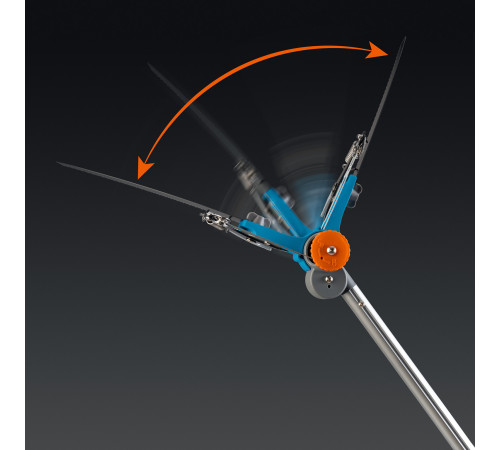 GRINDA GX-4000, длина 2-2,8 м, пила 350мм, рез до 30 мм, лезвия из нержавеющей стали, телескопический высоторез с пилой, PROLine (424530) купить  в Сочи