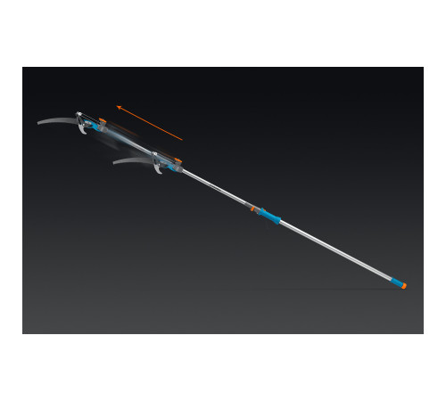 GRINDA GX-4000, длина 2-2,8 м, пила 350мм, рез до 30 мм, лезвия из нержавеющей стали, телескопический высоторез с пилой, PROLine (424530) купить  в Сочи