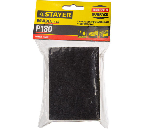 STAYER Р180, 100 х 68 х 26 мм, четырехсторонняя, шлифовальная губка(3560-3) купить в Сочи STAYER Р180, 100 х 68 х 26 мм, четырехсторонняя, шлифовальная губка(3560-3) купить в Сочи