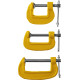 STAYER SG-3, 25-50-75 мм, 3 шт, набор чугунных струбцин G (3212-H3) купить в Сочи