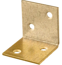 ЗУБР УМШ-2.0, 30 x 30 x 30 x 2 мм, желтый цинк, широкий мебельный уголок (31033-30)