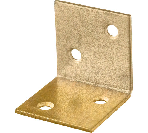 ЗУБР УМШ-2.0, 30 x 30 x 30 x 2 мм, желтый цинк, широкий мебельный уголок (31033-30) купить  в Сочи