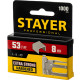 STAYER тип 53 (A/10/JT21), 8 мм, 1000 шт, калибр 23GA, скобы для степлера, Professional (3159-08) купить в Сочи