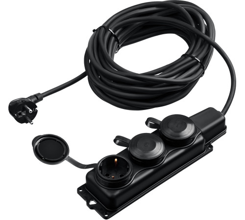 ЗУБР КГ-325-Ш3, КГ, 3 x 2.5 мм2, IP44, 15 м, 3 гн., 4000 Вт, силовой удлинитель, Профессионал (55024-15) купить  в Сочи