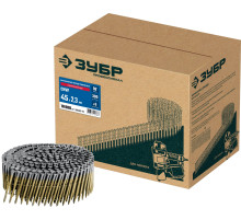 ЗУБР CNW 45 х 2.3 мм, барабанные гвозди рифленые оцинкованные, 10800 шт (305383-45)