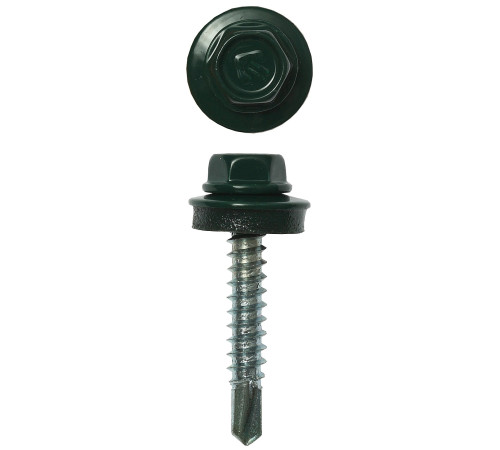 ЗУБР СКД 6005, 29 х 4.8 мм, зелёный насыщ., 400 шт, кровельный саморез, Профессионал (4-300315-48-029-6005) купить  в Сочи