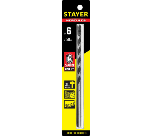 STAYER Hercules, 6 x 150 мм, cверло по бетону, Professional (2915-150-06) купить  в Сочи