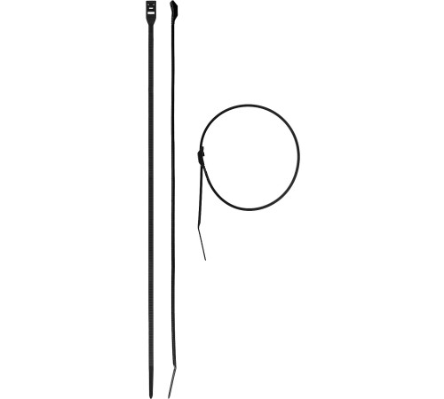 ЗУБР КОБРА, 3.6 x 370 мм, нейлон РА66, 50 шт, черные, кабельные стяжки с плоским замком, Профессионал (30935-36-370) купить  в Сочи