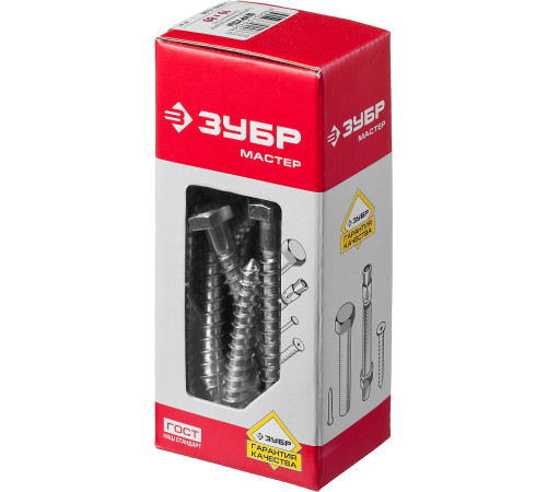 Шурупы ШДШ с шестигранной головкой (DIN 571), 80 х 10 мм, 30 шт, ЗУБР купить  в Сочи