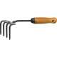 GRINDA ProLine 64х100х270 мм, 4-х зубые, деревянная ручка, садовые грабли (421515) купить в Сочи