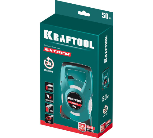 KRAFTOOL 50 м, геодезическая стальная мерная лента (34185-50) купить в Сочи KRAFTOOL 50 м, геодезическая стальная мерная лента (34185-50) купить в Сочи