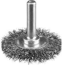 ЗУБР 38 мм, витая, стальная проволока 0.3 мм, щетка дисковая для дрели, Профессионал (35198-038)