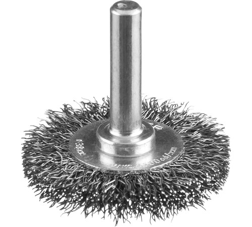 ЗУБР 38 мм, витая, стальная проволока 0.3 мм, щетка дисковая для дрели, Профессионал (35198-038) купить  в Сочи