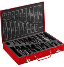 ЗУБР 370 шт, (1-10 мм), сталь Р4М2, класс В, мет.бокс, набор сверл по металлу (29605-H370)