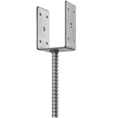 ЗУБР ОС-U, 81 x 120 x 60 мм, U-образное основание столба (310286-080)