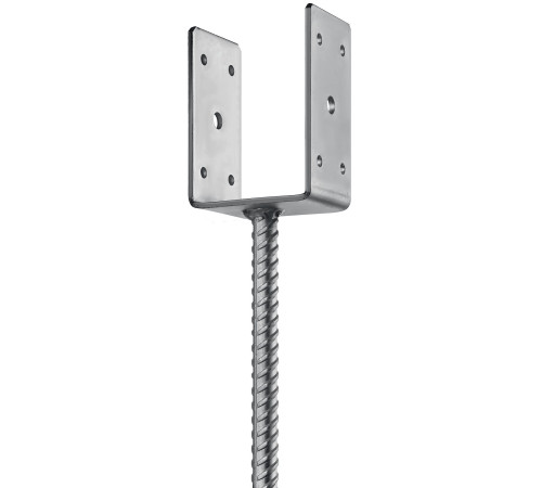 ЗУБР ОС-U, 81 x 120 x 60 мм, U-образное основание столба (310286-080) купить  в Сочи