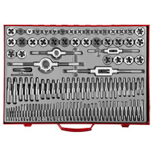 ЗУБР 110 предм., сталь 9ХС, набор метчиков и плашек (28119-H110)