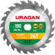 URAGAN Fast, 190 х 20/16 мм, 24Т, пильный диск по дереву (36800-190-20-24) купить в Сочи