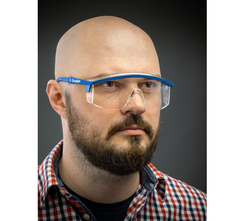 ЗУБР ПРОТОН, открытого типа, прозрачные, стекло увеличенного размера, защитные очки, Профессионал (110481) купить  в Сочи