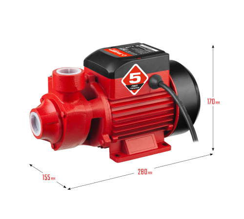 ЗУБР 400 Вт , поверхностный вихревой насос, корпус из чугуна (НС-М1-400-Ч) купить  в Сочи