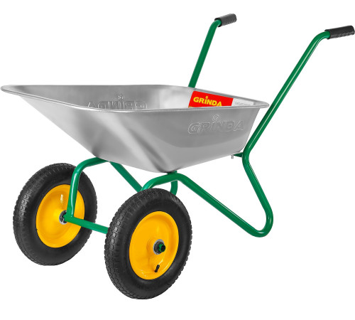 GRINDA GB-2, 80 л, 120 кг, двухколесная, оцинкованная сталь, садовая тачка (422400) купить  в Сочи