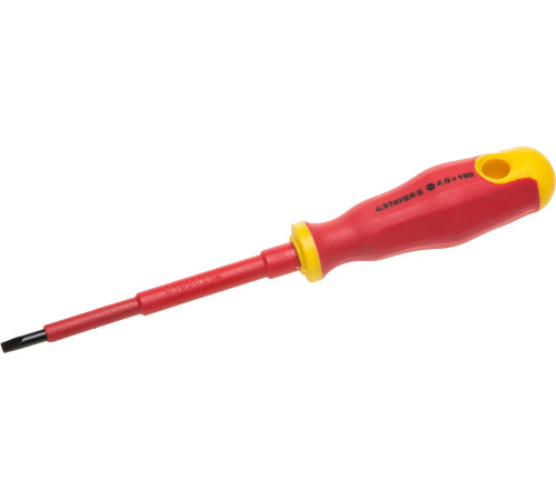 STAYER Electro, SL5.5 х 125 мм, диэлектрическая отвертка, Professional (25141-05-12) купить в Сочи STAYER Electro, SL5.5 х 125 мм, диэлектрическая отвертка, Professional (25141-05-12) купить в Сочи