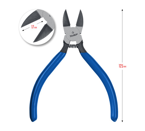 ЗУБР Бульдог, 125 мм, для пластика и меди, мини бокорезы, Профессионал (22175-8-15) купить  в Сочи