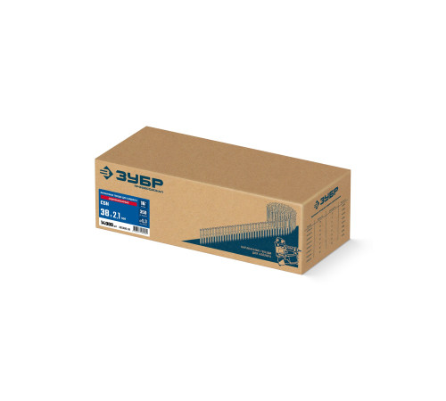 ЗУБР CSN 38 х 2.1 мм, барабанные гвозди для сайдинга оцинкованные, 14000 шт (305386-38) купить  в Сочи