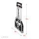 STAYER PROTruck, до 120 кг, из алюминиевого сплава, платформа 48.5 х 35 см, колеса d 16 см, вес 5 кг, складная хозяйственная тележка (38755-120) купить в Сочи