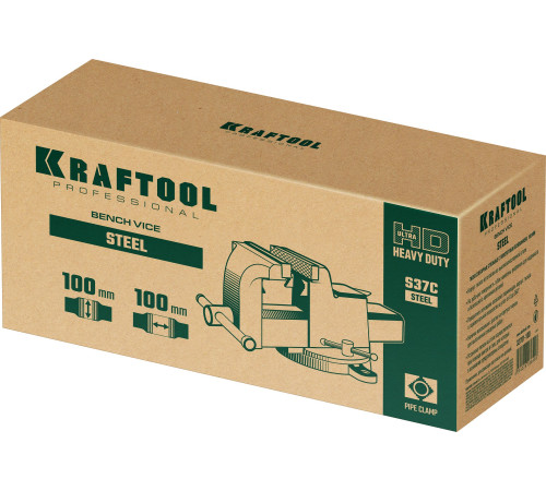 KRAFTOOL STEEL, 100 мм, стальные слесарные тиски (32701-100) купить в Сочи KRAFTOOL STEEL, 100 мм, стальные слесарные тиски (32701-100) купить в Сочи