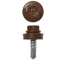 ЗУБР СКМ 8017, 25 х 5.5 мм, шок.-коричн., 1800 шт, кровельный саморез, Профессионал (4-300310-55-025-8017)