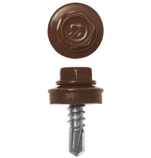 ЗУБР СКМ 8017, 25 х 5.5 мм, шок.-коричн., 1800 шт, кровельный саморез, Профессионал (4-300310-55-025-8017)