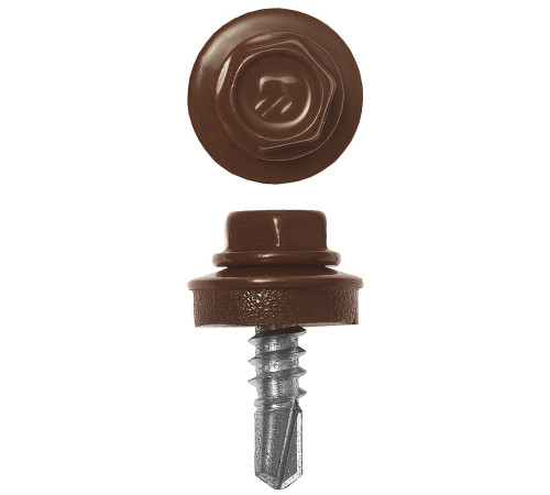 ЗУБР СКМ 8017, 25 х 5.5 мм, шок.-коричн., 1800 шт, кровельный саморез, Профессионал (4-300310-55-025-8017) купить  в Сочи