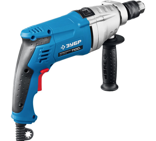 ЗУБР 1100 Вт, 13 мм, 2 скорости, ударная дрель, мет. корпус, Профессионал (ЗДУ-1100-2 ЭРМКМ2) купить  в Сочи