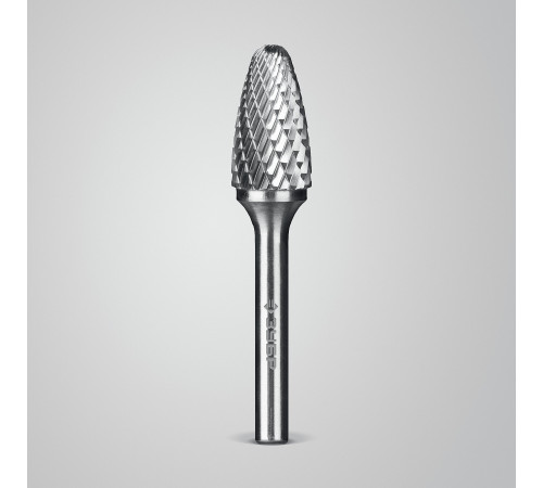 ЗУБР 14х25 мм, тип F (парабола с закругленным углом, радиус 3.5 мм), хв-к 6 мм, твердосплавная борфреза, ПРОФЕССИОНАЛ (28805-14-25) купить  в Сочи