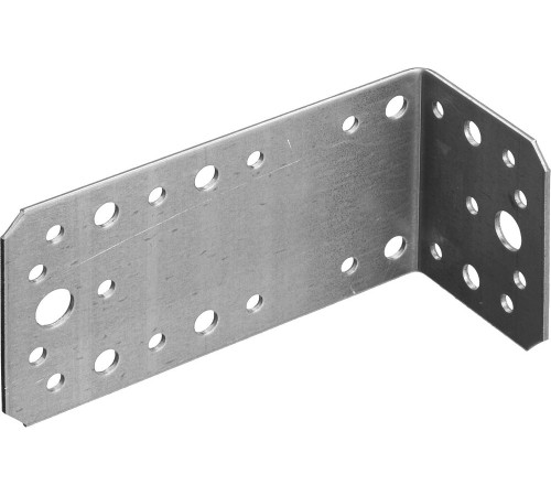 ЗУБР УКА-2.0, 90 x 70 x 140 x 2 мм, цинк, асимметричный крепежный уголок (310156-90) купить  в Сочи