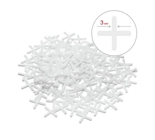 ЗУБР 3 мм, 150 шт, крестики для плитки (33811-3) купить  в Сочи