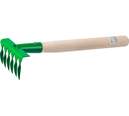 РОСТОК 120 x 62 x 405 мм, 6 витых зубцов, садовые грабельки (39611) купить  в Сочи