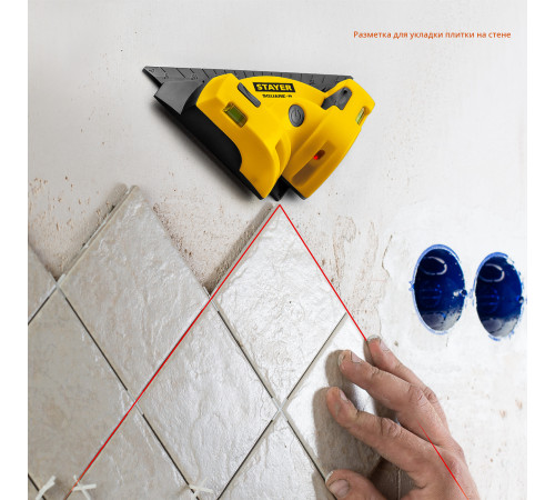 STAYER 8 м, лазерный угольник для кафеля, Professional (34928) купить  в Сочи